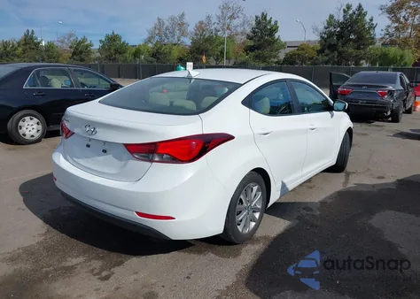 2016 Hyundai Elantra Se z USA, uszkodzony, nr VIN 5NPDH4AE0GH704272